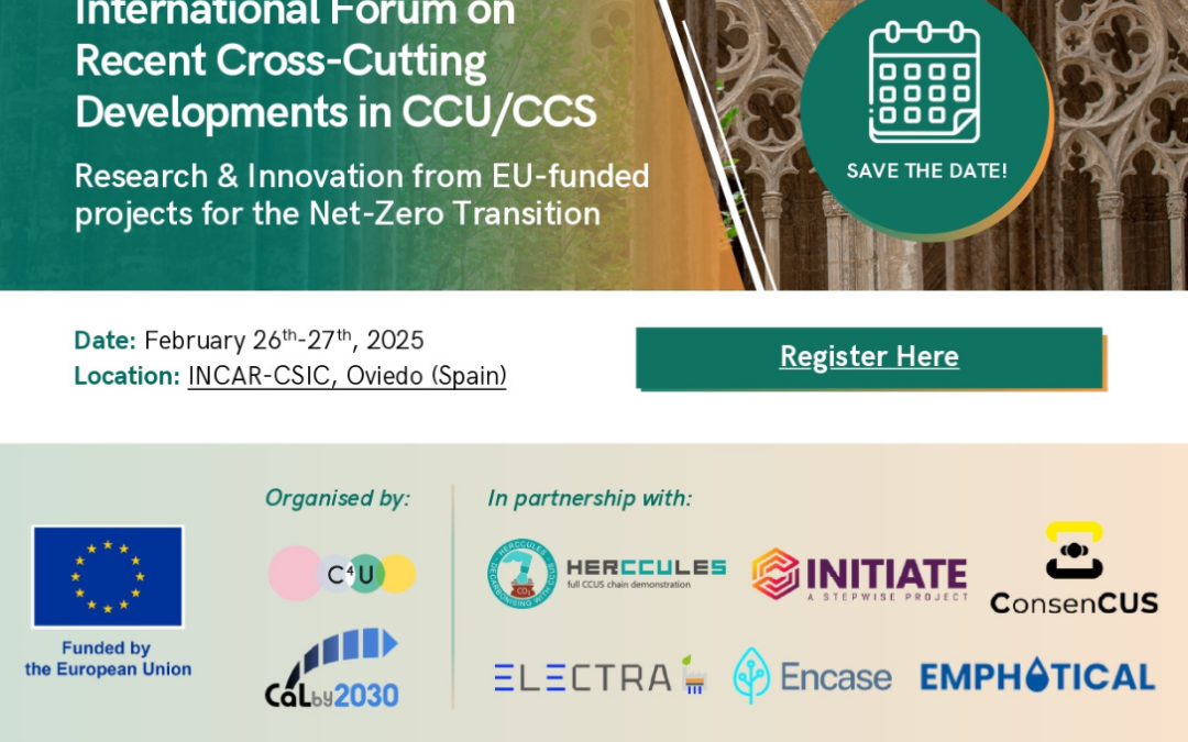 International Forum on Recent Cross-Cutting Developments in CCU/CCS